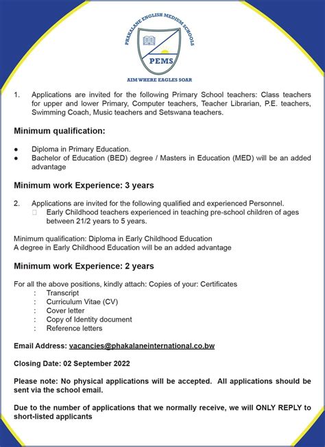 Job Vacancy January 3 .